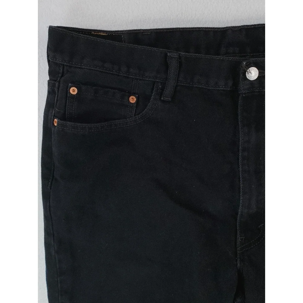 Levis Jeans Mens 40x30* Black 550 Relaxed Tapered Baggy Grunge Hip Hop Work Pant